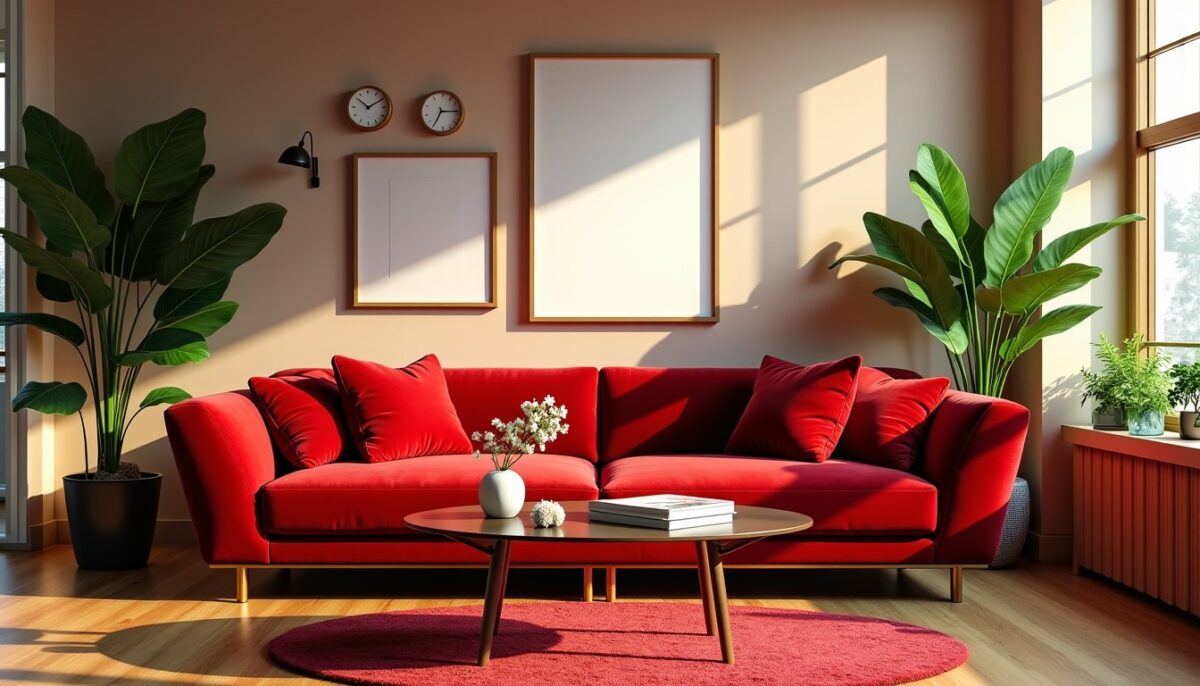 Les meilleures harmonies de couleurs pour sublimer le rouge en décoration